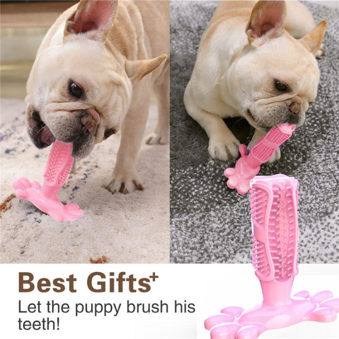매체 큰 개 애완을 위한 스틱을 청소하는 장난감 천연 고무 치아 관리를 청소하는 개껌 칫솔 도그 티스