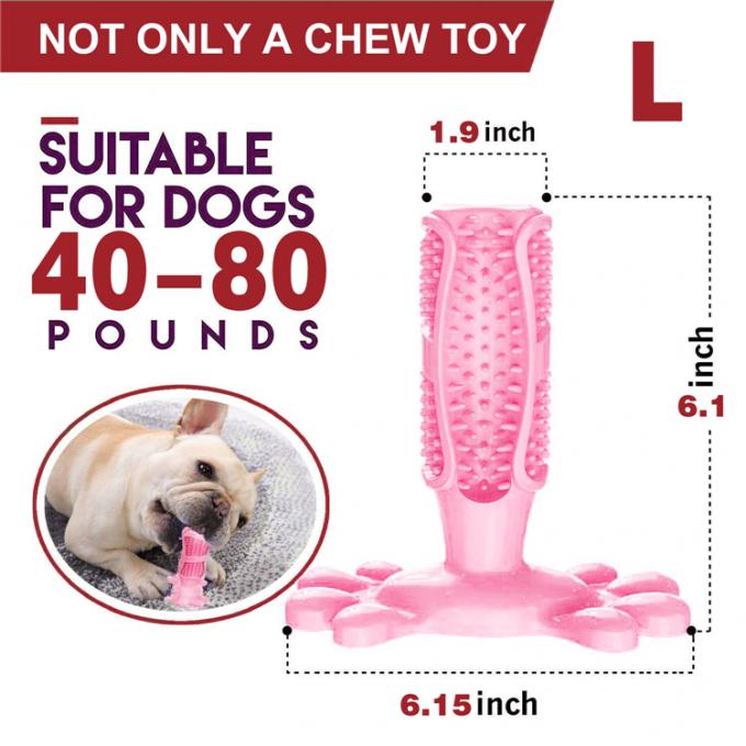 매체 큰 개 애완을 위한 스틱을 청소하는 장난감 천연 고무 치아 관리를 청소하는 개껌 칫솔 도그 티스